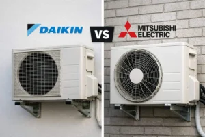 Daikin and Mitsubishi air source heat pumps comparison UK