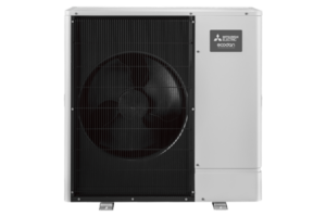 Mitsubishi Ecodan air source heat pump outdoor unit UK