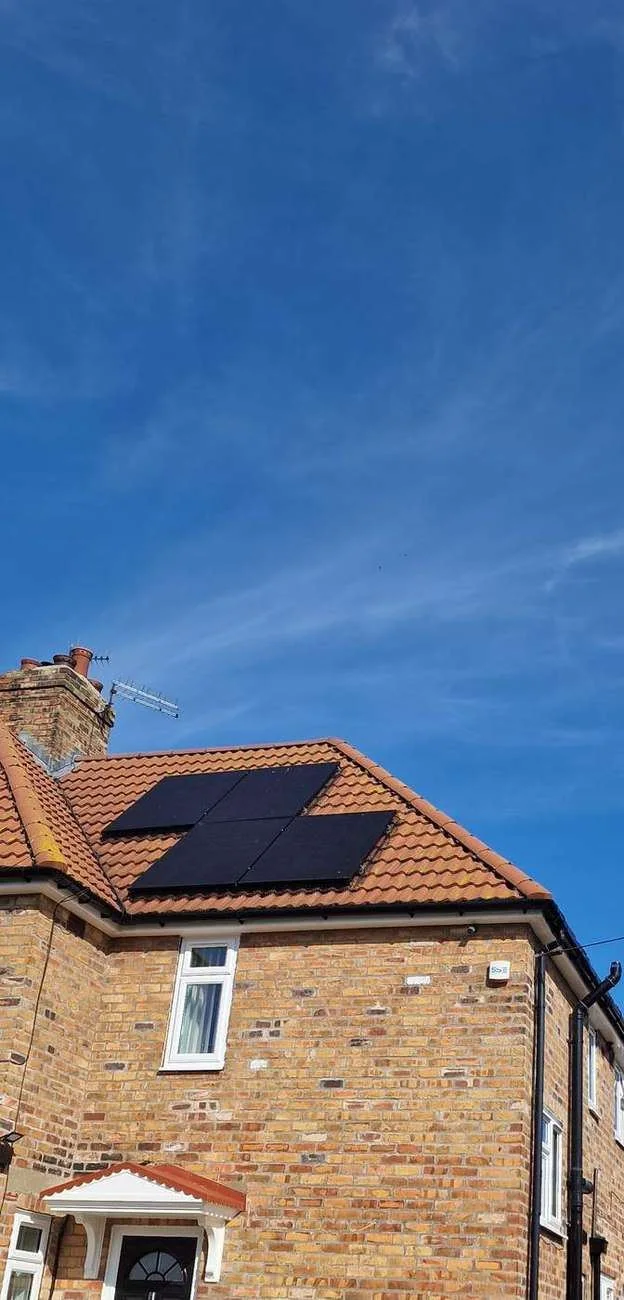 Solar PV panels installed on the roof of Josh's home