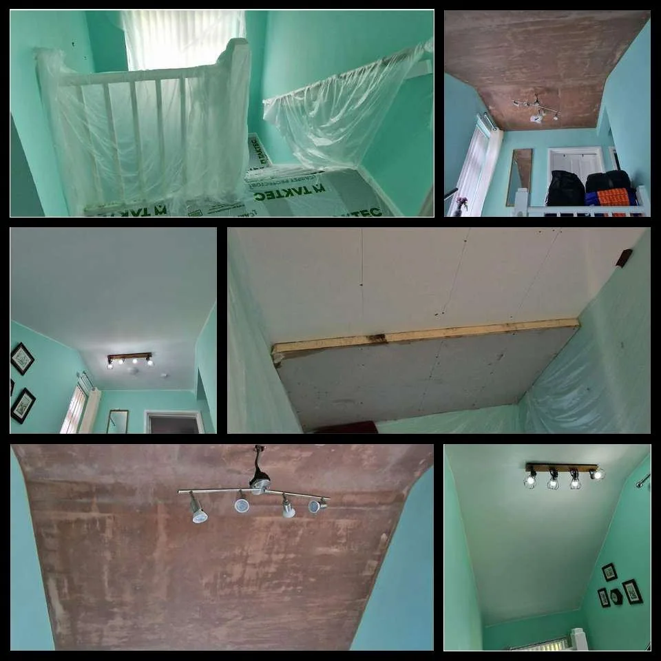 Room-in-roof insulation work carried out during the house retrofit